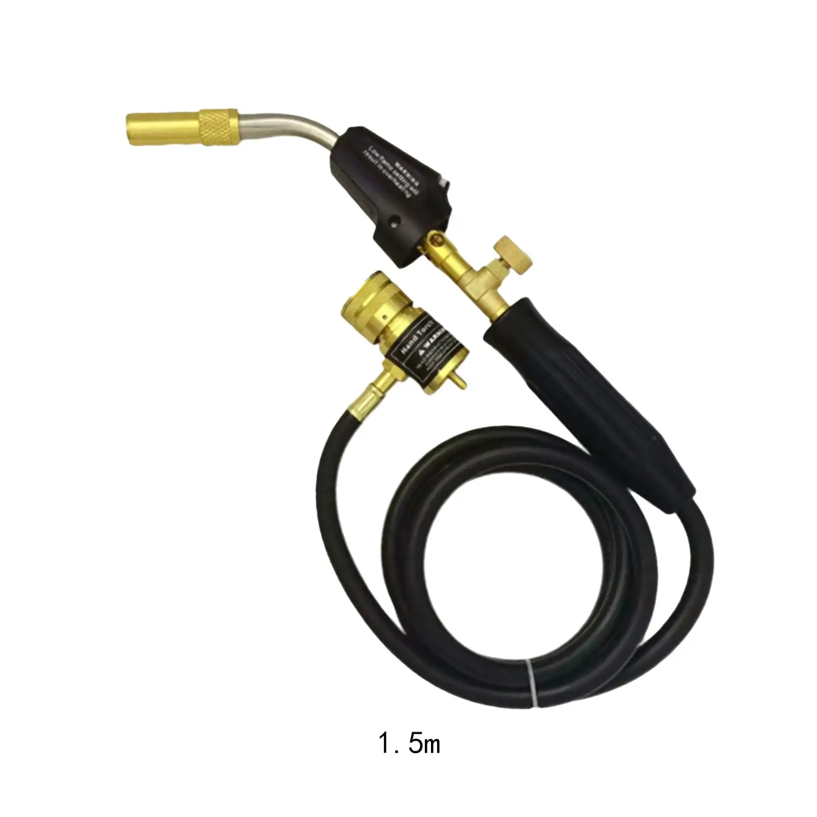 Propane Torch Soldering 1.5M Hose Welding Torch Plumbing with Regulating Valves Barbecue Brazing Cooking Ignition Welding Gun