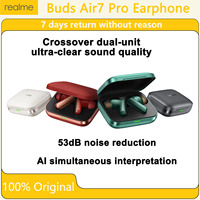 Original Realme Buds Air 7 Pro Wireless Bluetooth Earphone 3D Dynamic Sound Effect Waterproof Dustproof Low Latency 48H Battery