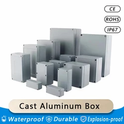 IP67 Outdoor Aluminum Enclosure Waterproof Industry Junction Box PCB Project Instrument Case Explosion-Proof Electronics Housing