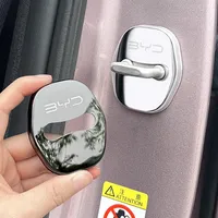 4pcs Car Door Lock Protective Cover Stickers For BYD Tang Atto 3 Act F3 E6 EV F0 Qin Han Yuan Song Plus S6 2022 2019 2024 2023