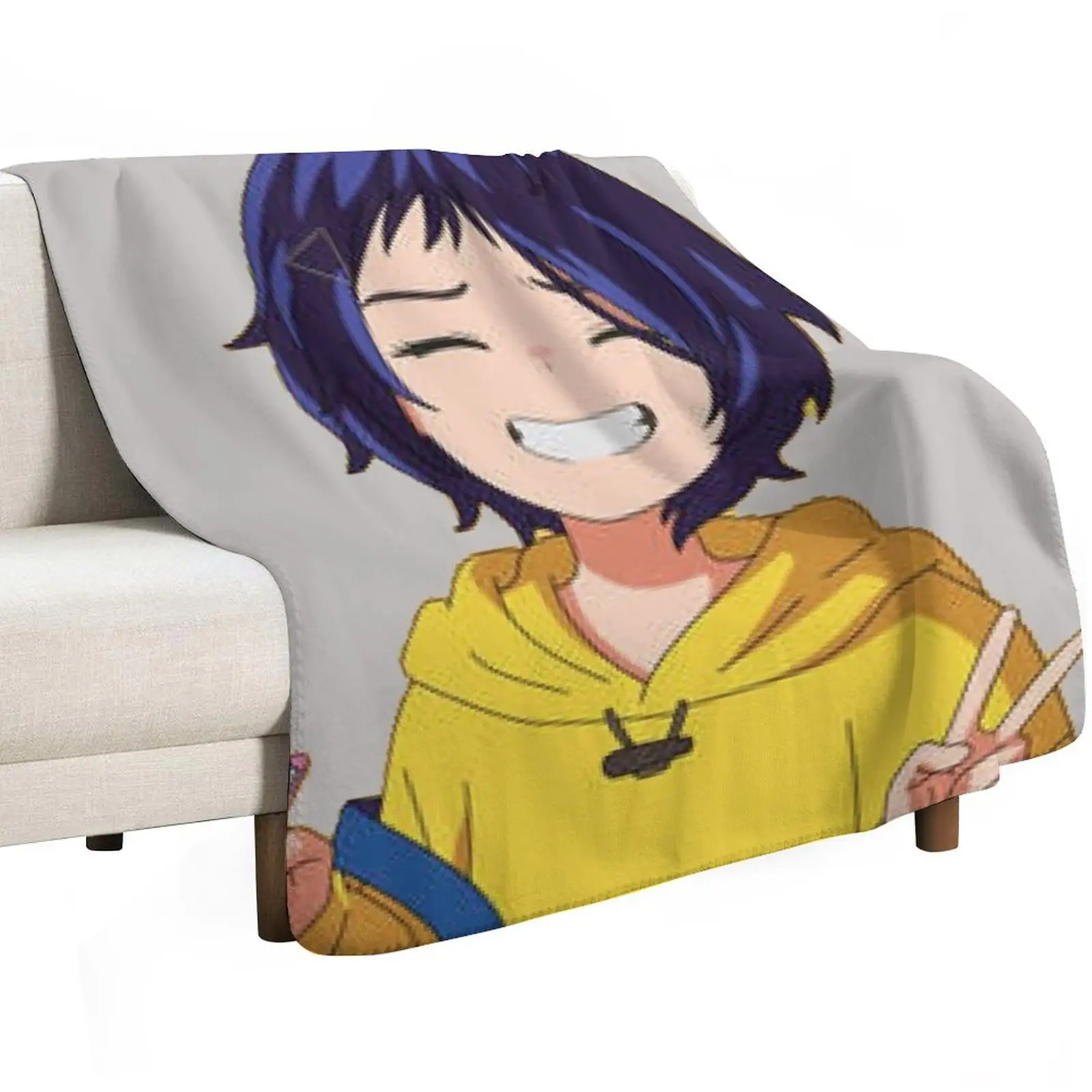 Ai ohto wonder egg priority anime Throw Blanket Comforter Soft Fashion Sofas Soft Big Blankets