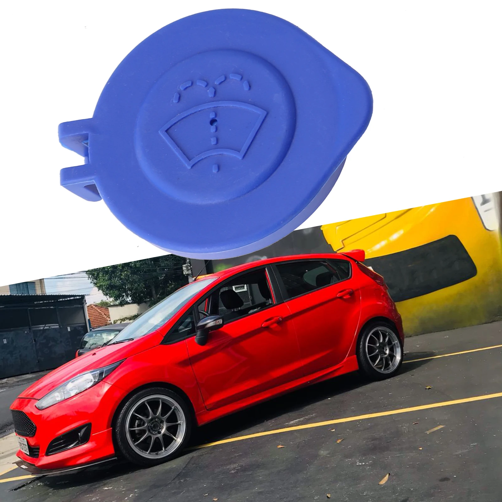 Car Accessories Washer Cap Wash Bottle Cap Washer Fluid Windshield Blue Easy Installation Fit For Ford 1513774