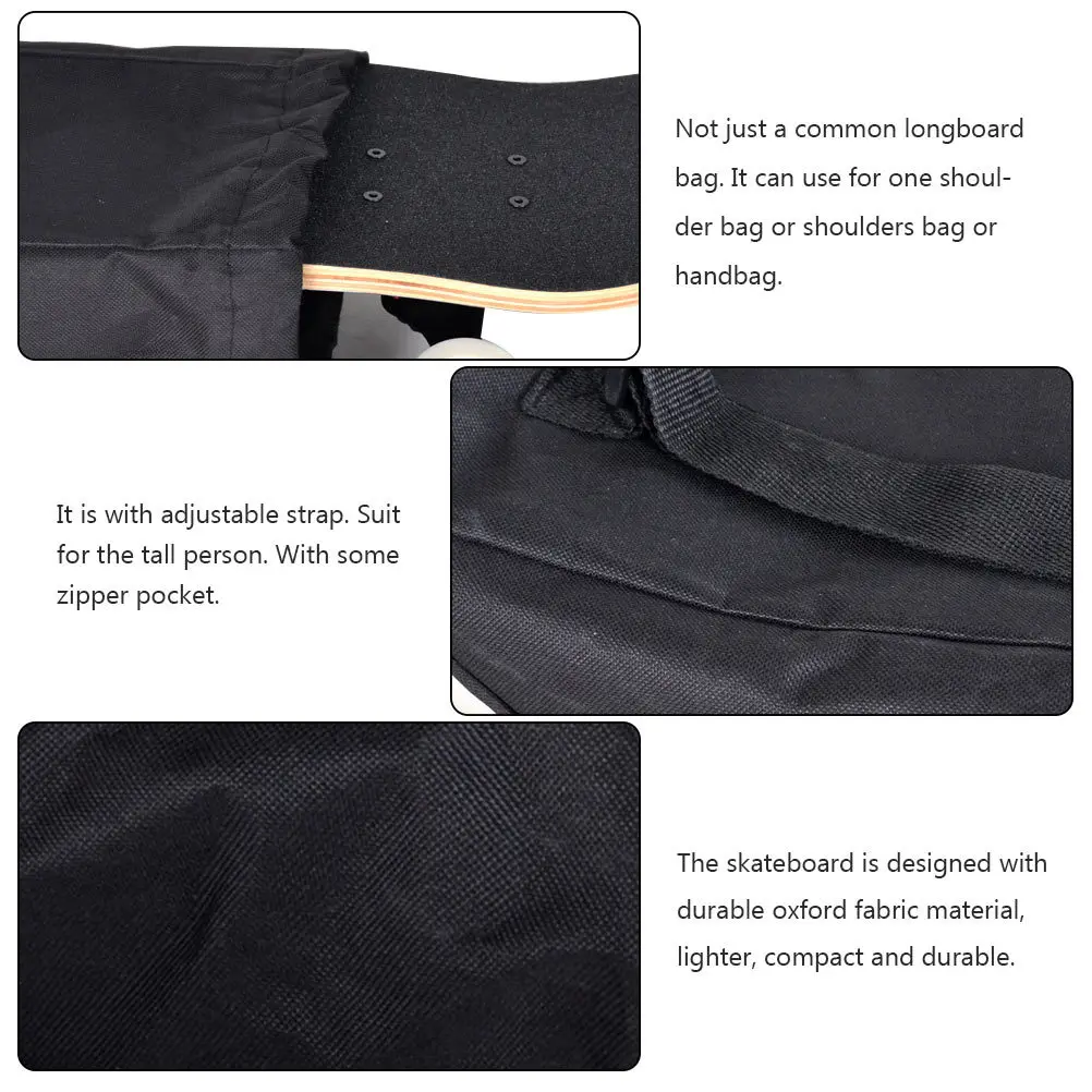 

Skateboard Bag Dance Board Drift Board Rucksack Adjustable Strap Durable Lightweight Adjustable Longboard Backpack
