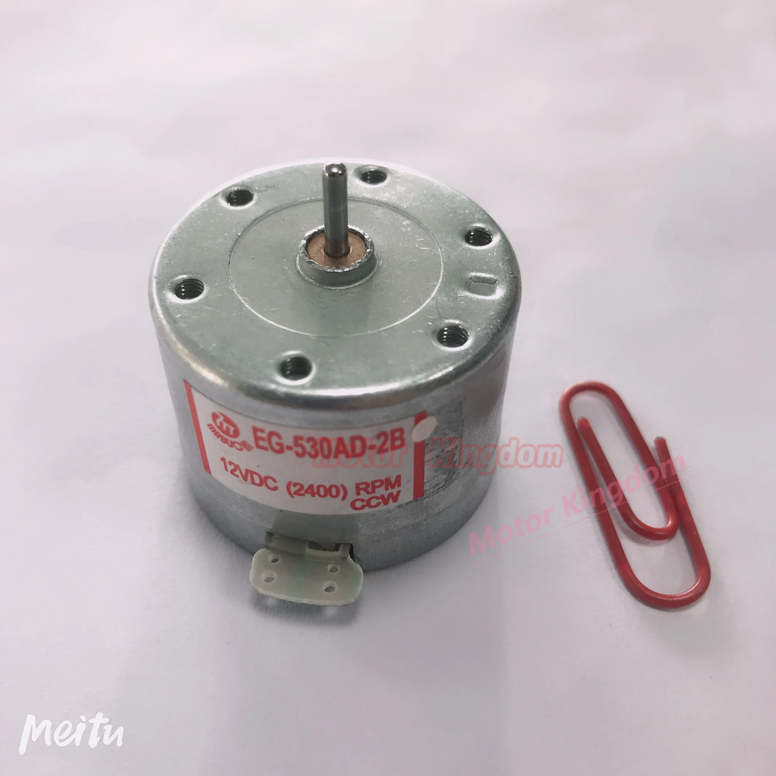 1PC MABUCHI EG-530AD-2B CW/CCW silnik DC 12V 2400RPM mały Mini 32mm okrągły silnik wrzeciona do odtwarzacza CD z silnikiem rejestratora