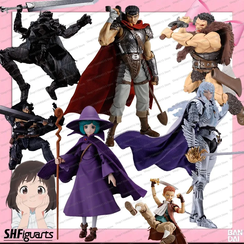 

Bandai SHF Berserk Guts Farnese de Vandimion Schierke Posable Action Figures Collectibles Painted Anime-True Quality Detailed