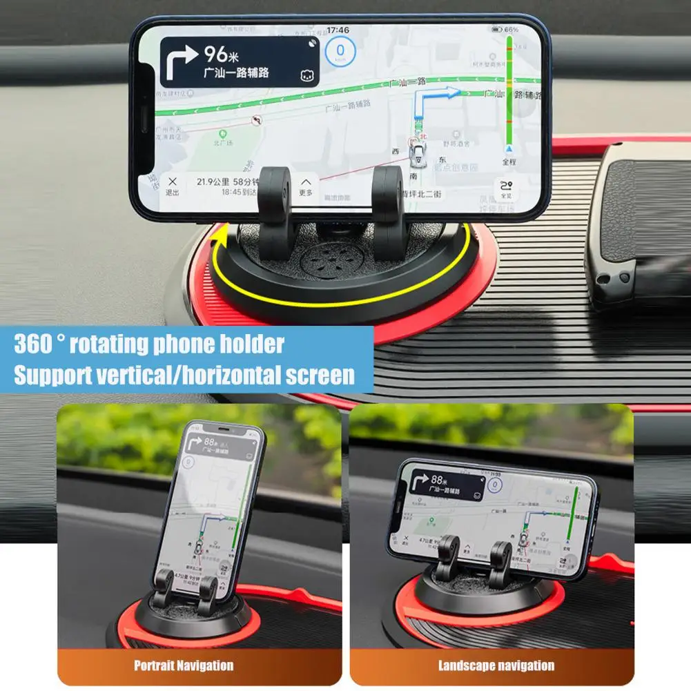 

Car Organizer Car Mobile Phone Holder 360 Degrees Rotating Non-slip Phone Holder Car Anti-slip Mat for Dashboard for Phone