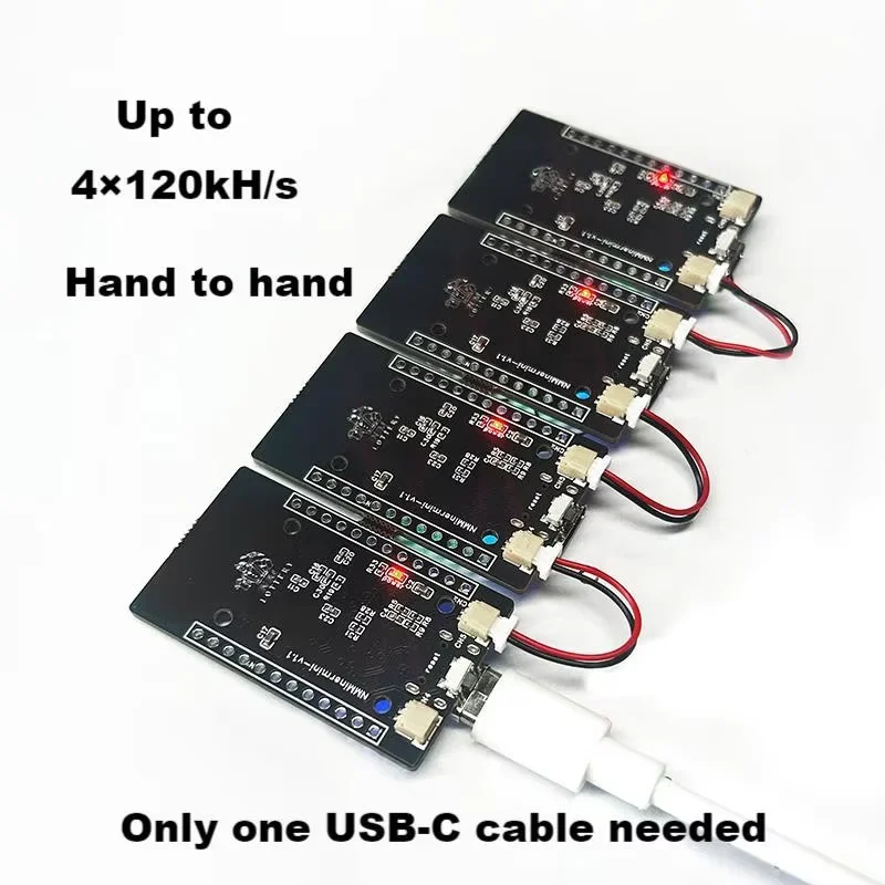 NMMiner บอทอย่างเป็นทางการ โซนเชนต่อโซนเชน ใช้พลังงานต่ำ BTC Lucky Solo Lottery Miner สำหรับผู้ที่ชื่นชอบคอมพิวเตอร์ 385KH/s ขึ้นไป ใช้ชิป ESP32S3