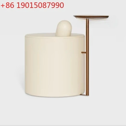 

N French Retro Living Room Storage Small Coffee Table Light Luxury Modern Side Table Storage Stainless Steel Design Sense