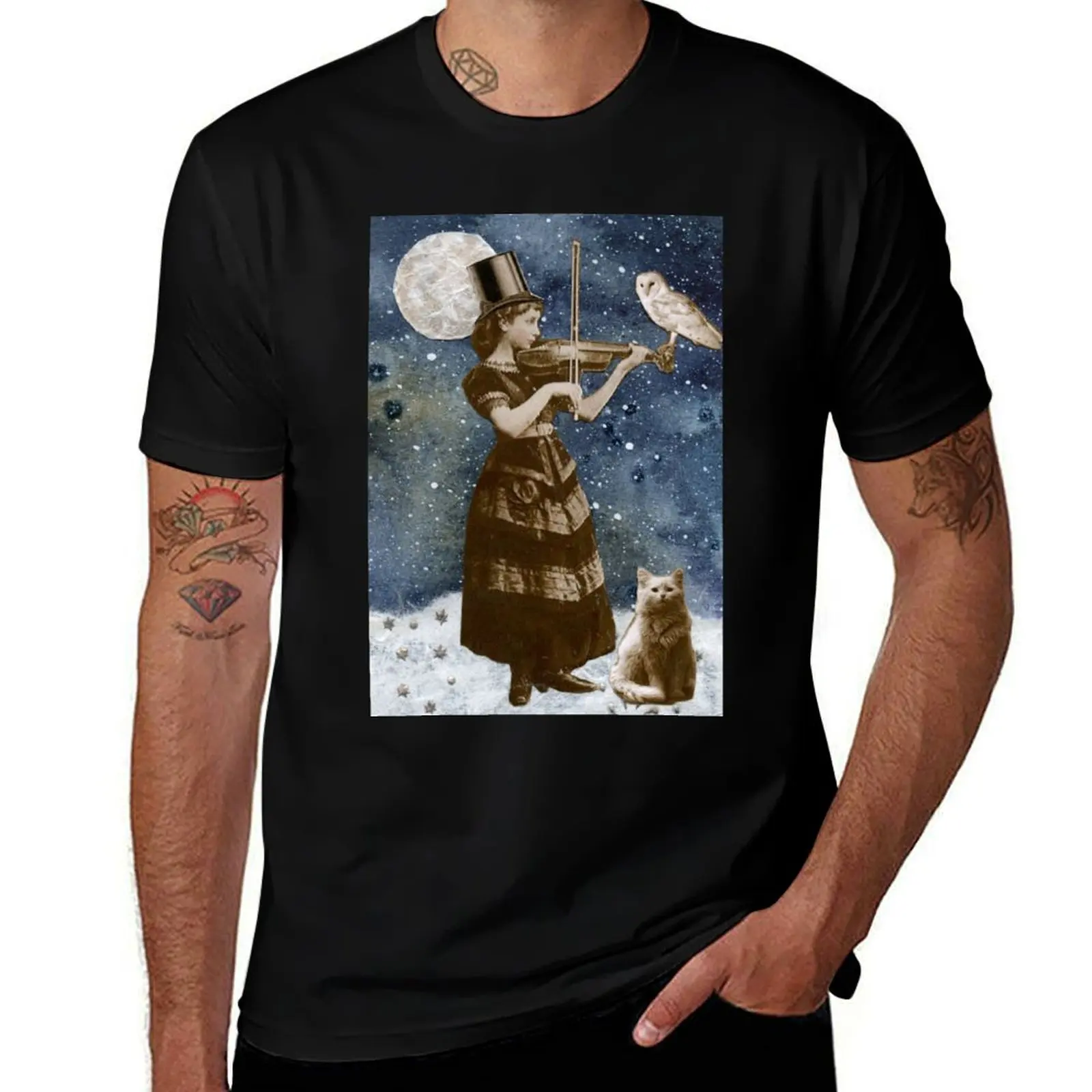

Snowfall Serenade T-Shirt summer 2025 cotton man t-shirts anime figures mens designer t shirt