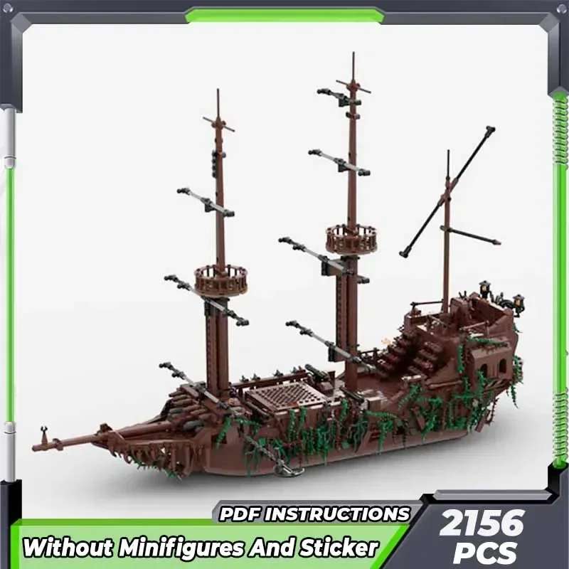 Moc Building Bricks Military Model The Flying Dutchman Boat Technology Modular Blocks Gifts Toys For Children DIY Sets Assembly