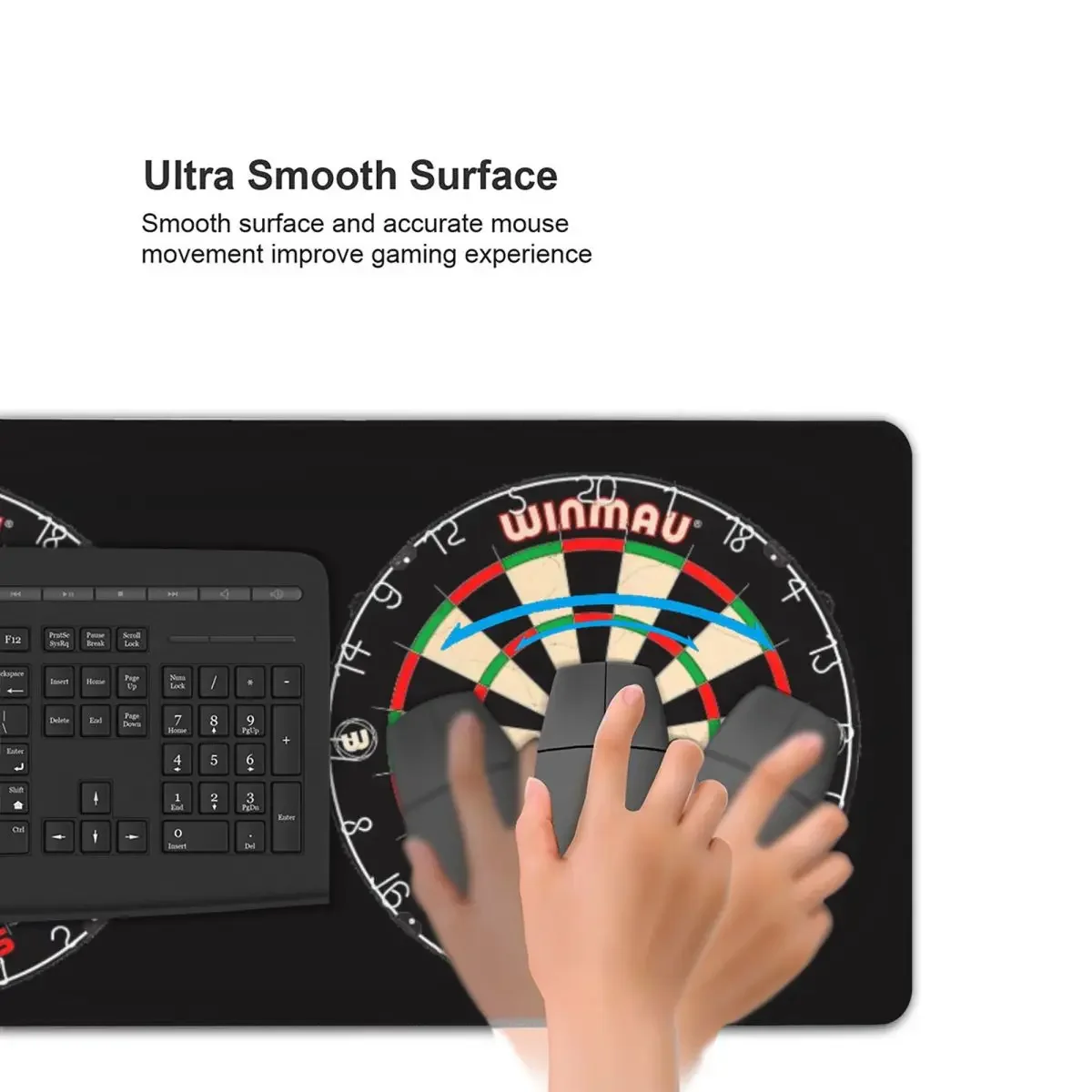 Winmau Blade 5 Dartboard Large Mouse Pad Computer Keyboard Mouse Mat Gaming PC Laptop Desk Mat Office Accessories Table Mats