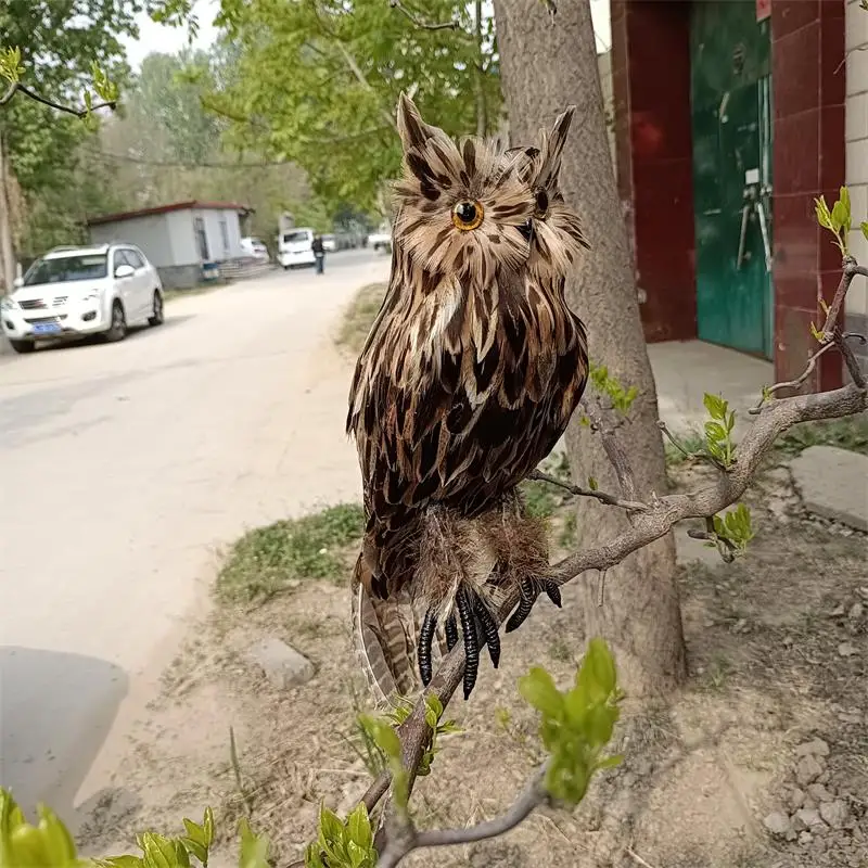 

new real life owl bird model foam&feather simulation brown owl bird gift about 32cm xf0824