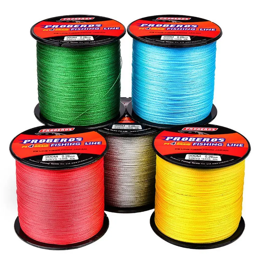 

YFASHION 300m 4 Strands Pe Fishing Line 8-80lb Super Soft High Strength Braided Lines Suitable For Seawater Freshwater Dropship