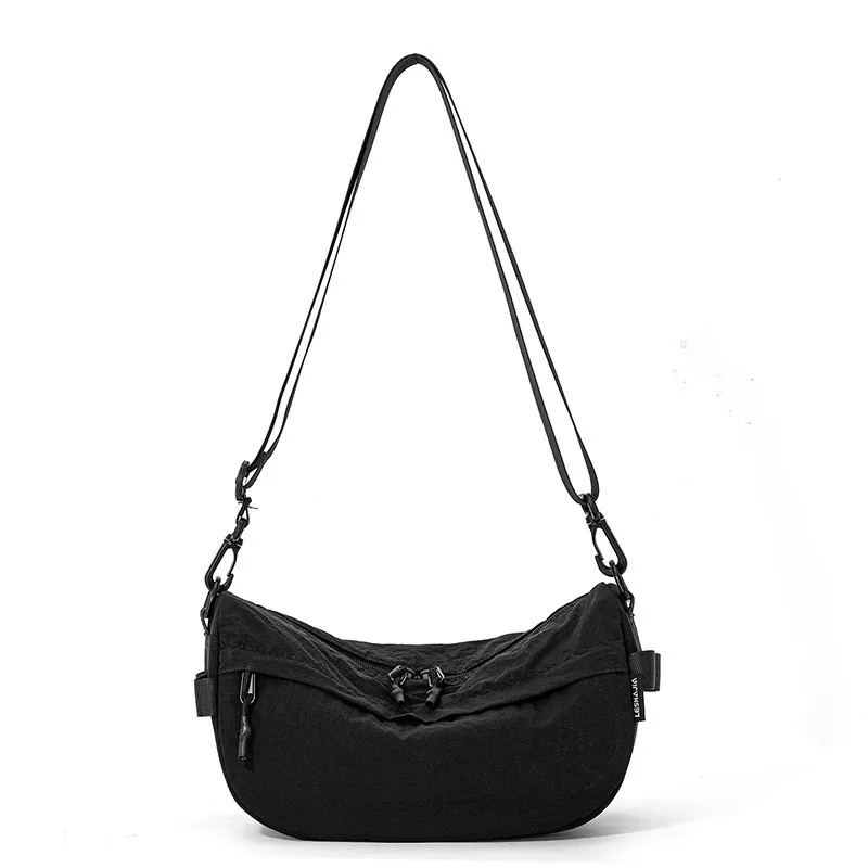 

Nylon cloth bag large capacity dumpling bag messenger bag new versatile casual light sports style shoulder bag tide