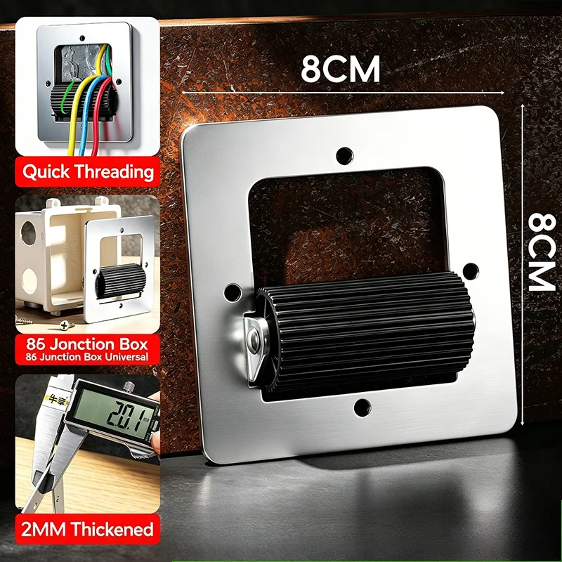 Wire Scratches for 86 Bottom Boxes Junction Box Electrician Tools Universal Portable Stable Rolling Drag Reducing Threading Aid