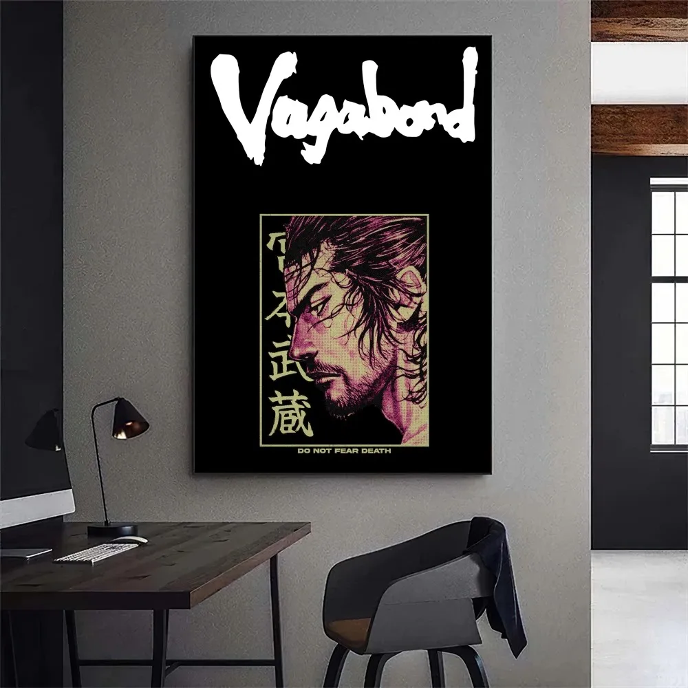 Vagabond Miyamoto Musashi Poster Gallery Prints Wall Decals Home Decor Decoration Self Adhesive Living Room Sticker