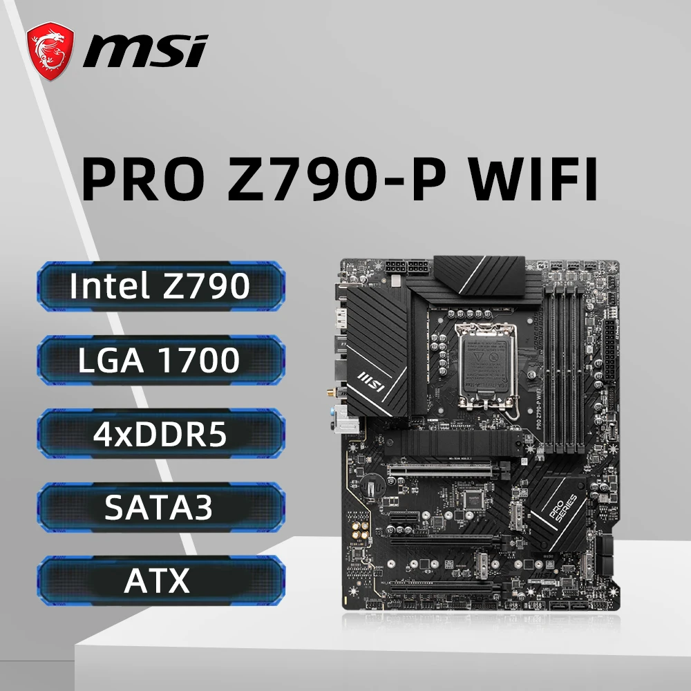 MSI Z790 Płyta główna LGA 1700 Obsługa i9-14900KF 13900K i7-14700K 13700 i5-14600KF 13600K CPU 4xDDR5 7000MHz NVME M.2 PCIe 5.0