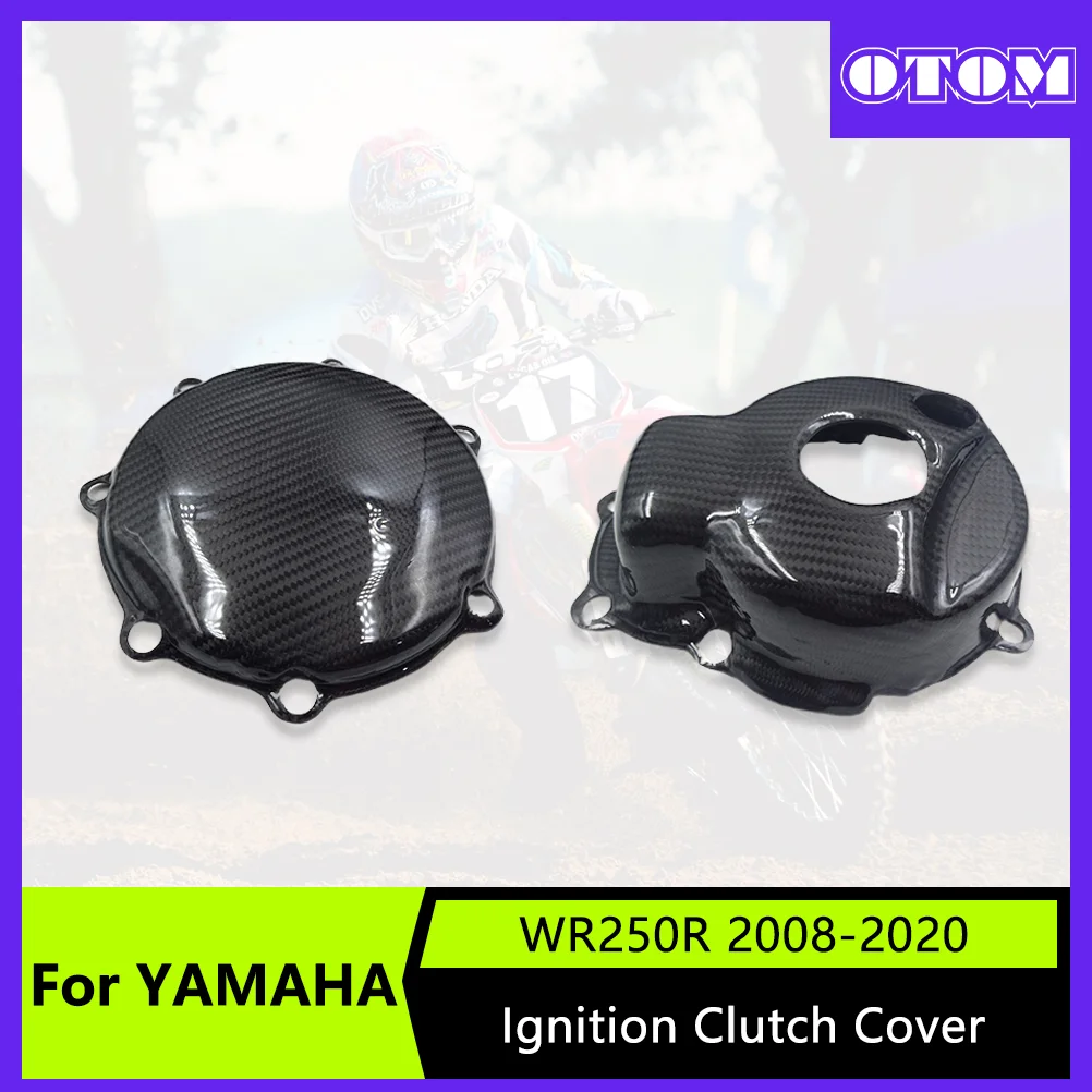 

Motorcycle Clutch Ignition Cover Carbon Fiber Engine Protector Guard For YAMAHA WR250R 2008-2020 WR250X 2008-2011 Motocross Part
