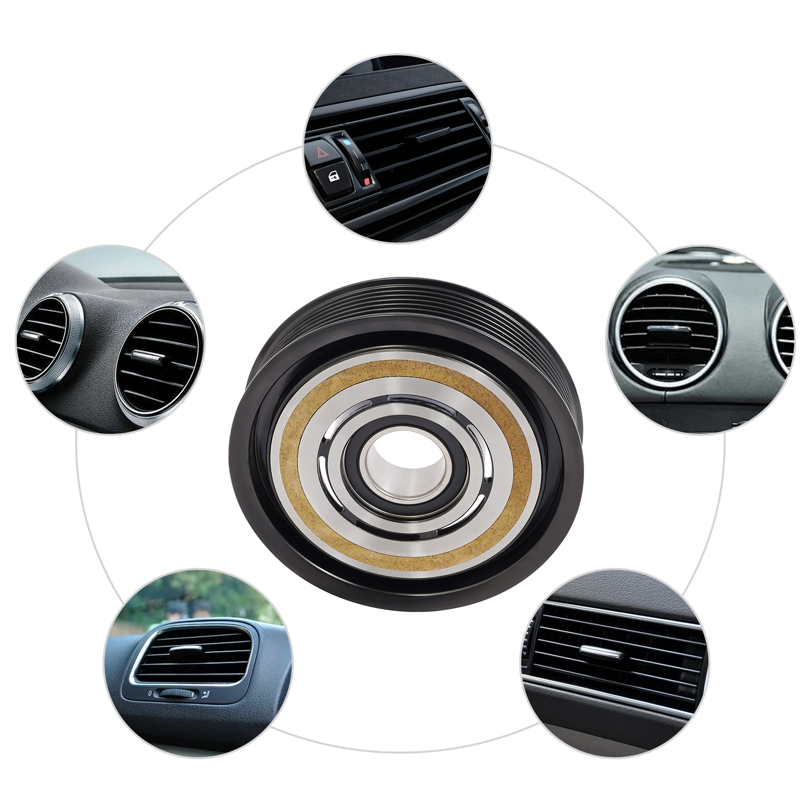 A/C قابض الضاغط لفائف مكيف الهواء مخلب استبدال 10S17E 7PK السيارات التيار المتناوب ضاغط مجموعة ملحقات لإصلاح السيارات