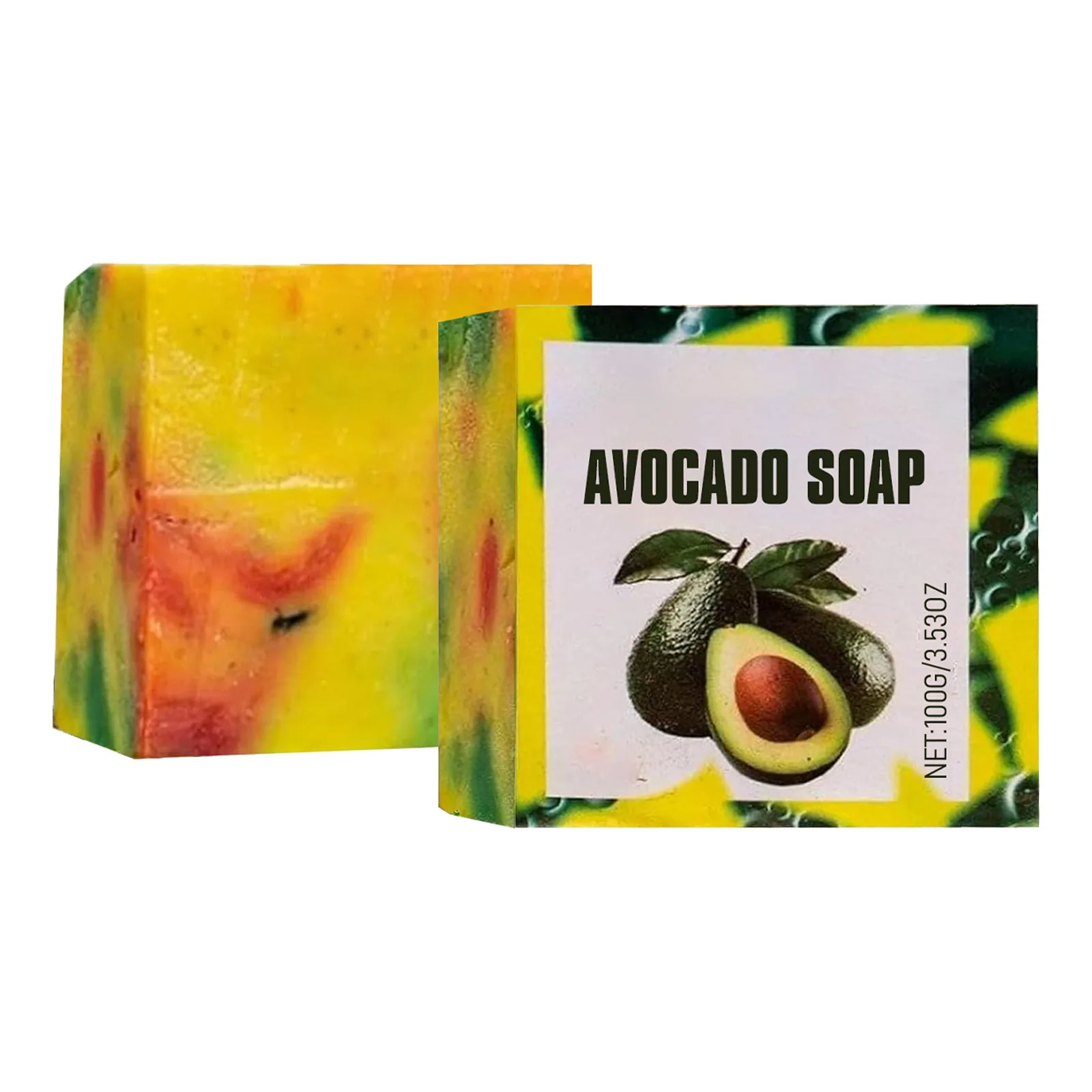 Avocado Bath Soap, gently nourishes skin, moisturizes, cleans pores, refreshing and non‑sticky body bath soap