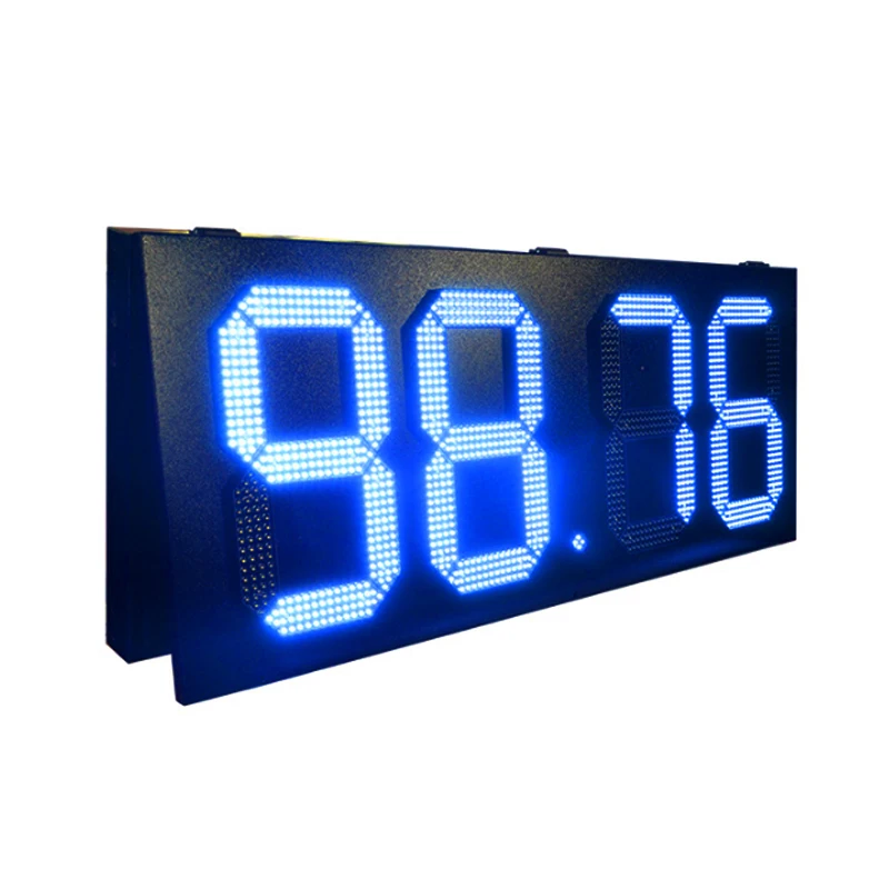Custom Made ''Inch Led Benzinestationteken Pcb Led Olie Prijs Scherm Rood/Groen/Geel/Wit/Kleur