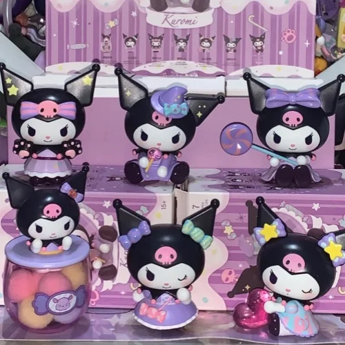 

Sanrio Kuromi Розыгрыш или лечение серии фотообои Милая Kuromi загадочная коробка-сюрприз игрушки настольные декоративные модели Детская игрушка подарок на Хэллоуин