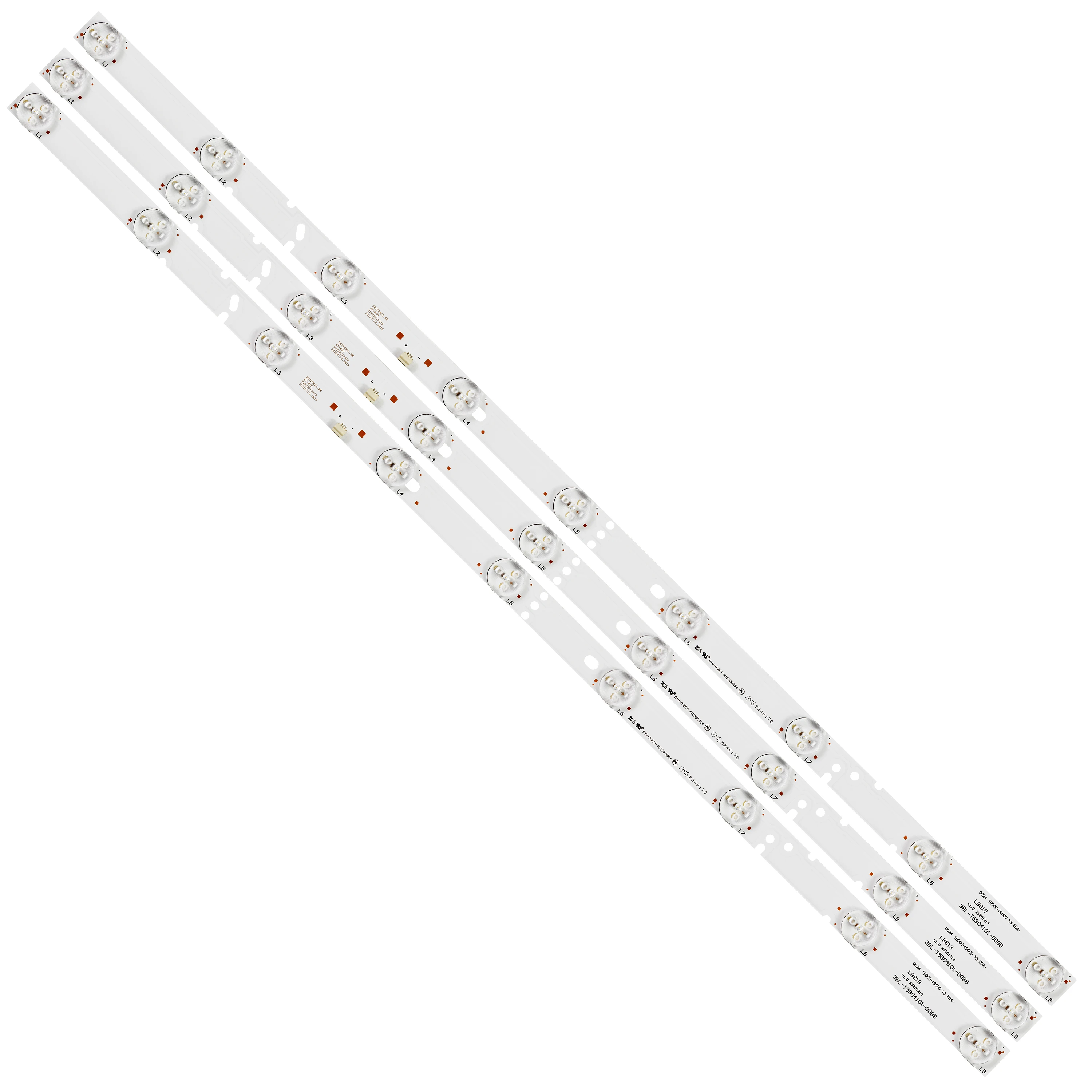 

590mm 6V LED backlight strip 9 lamp for 32 inch LCD TV 3BL-T5904101-008B 3BL-T5904101-003B