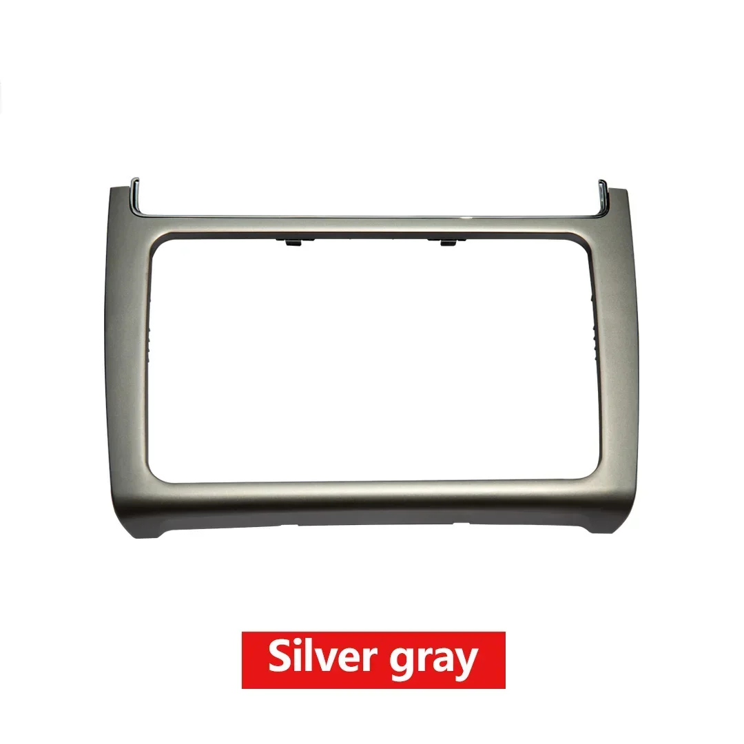 For VW POLO 2014 2015 2016 2017 2 DIN Car Radio Install Dash Panel Refitting Frame Kit Audio Fascia Trim Bezel Faceplate view 6