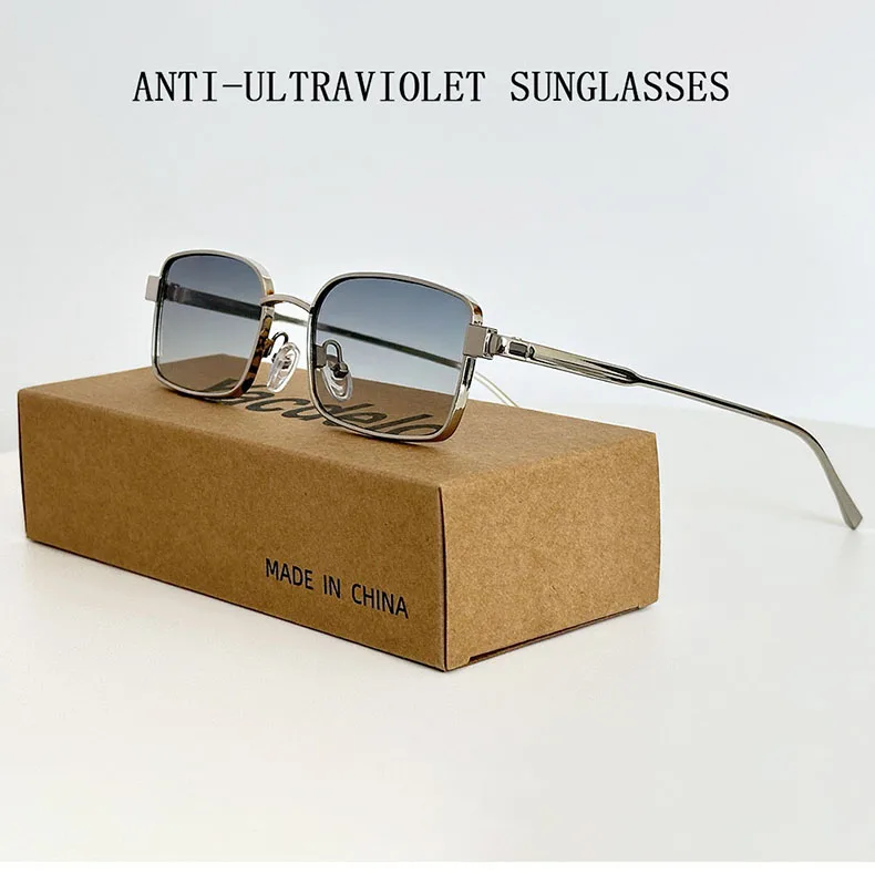 2026 Designer Sonnenbrille Frauen Outdoor Luxus Sonnenbrille Vintage Oculos Gläser Dropshipping Quadratische Sonnenbrille Gafas De Sol Lentes – Detail 1