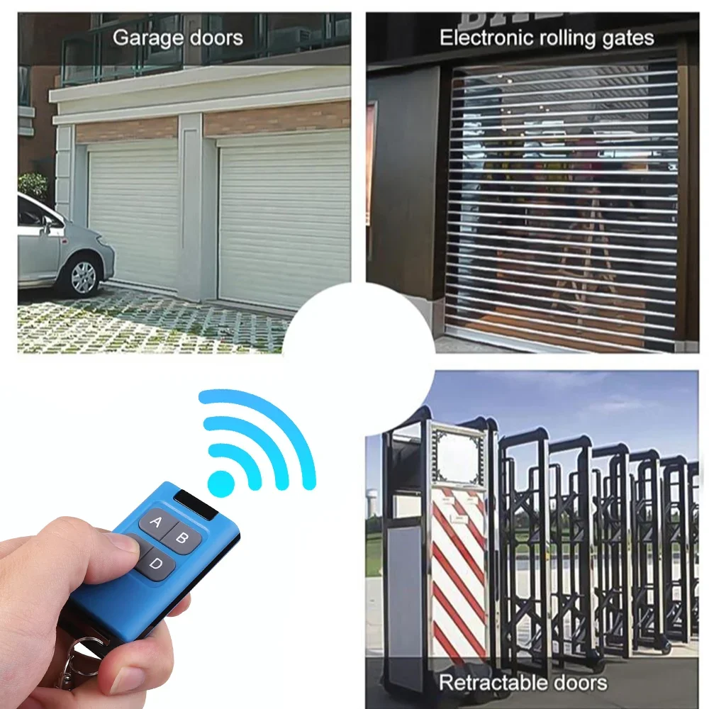 Garage Door Opener Replication Universal 433mhz Replication Garage Flap Door Four Button Wireless Remote Control Easy To Use