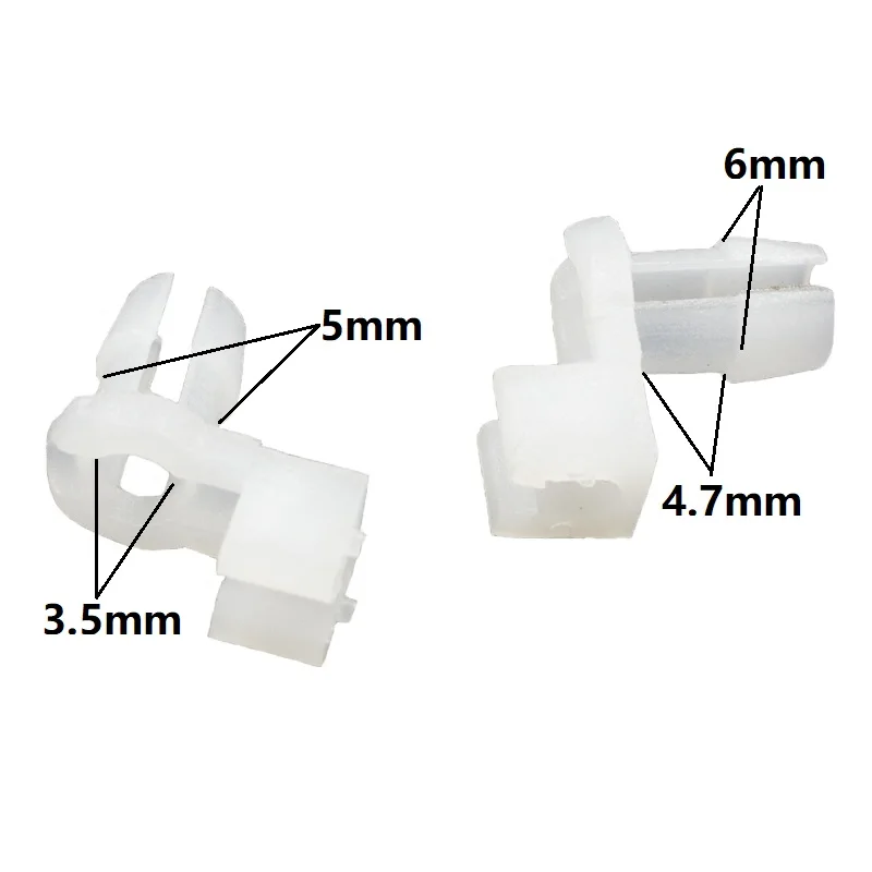 30 PCS Auto Plastic Door Lock Rod Clip Fixeding Side Fastener Clips White Car Fitting