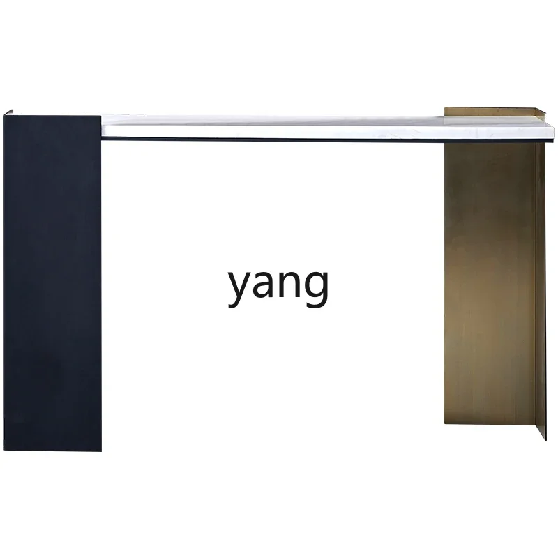 LH entrance table partition household marble stainless steel metal aisle foyer