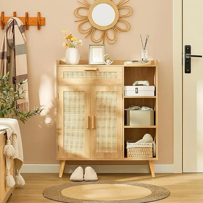 

Rattan Sideboard Storage Cabinet Organization Simple Interior Storage Locker Console Muebles Para Hogar Furniture For Home