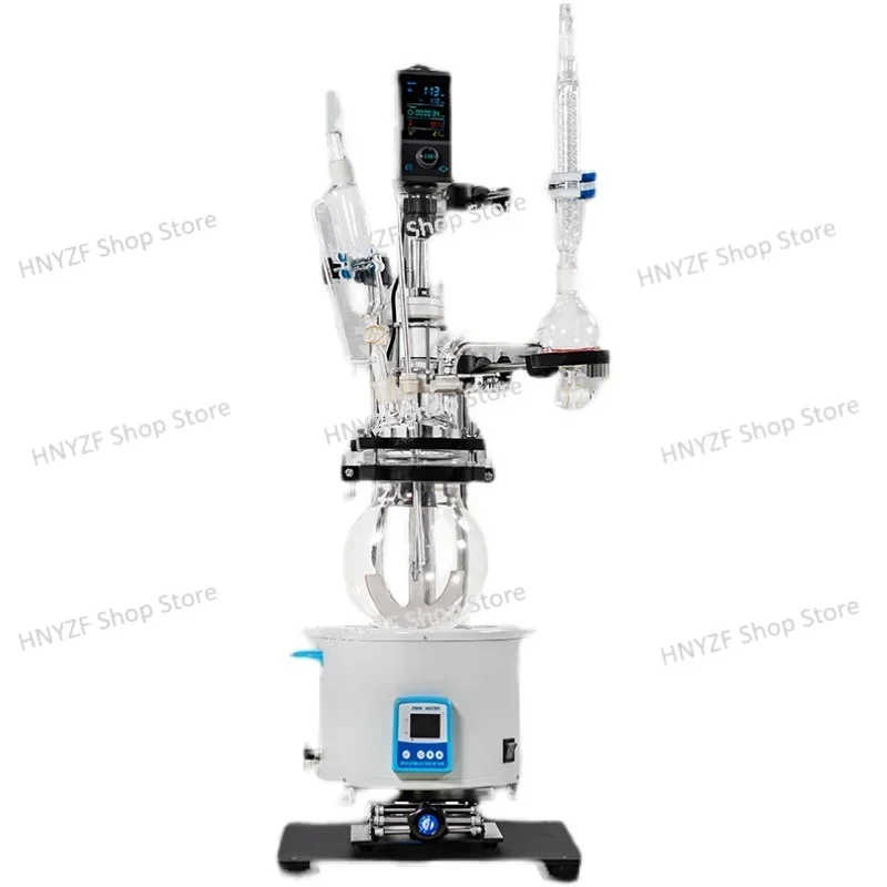 Single-layer glass reactor laboratory high temperature and high pressure intelligent digital distillation integrated reactor