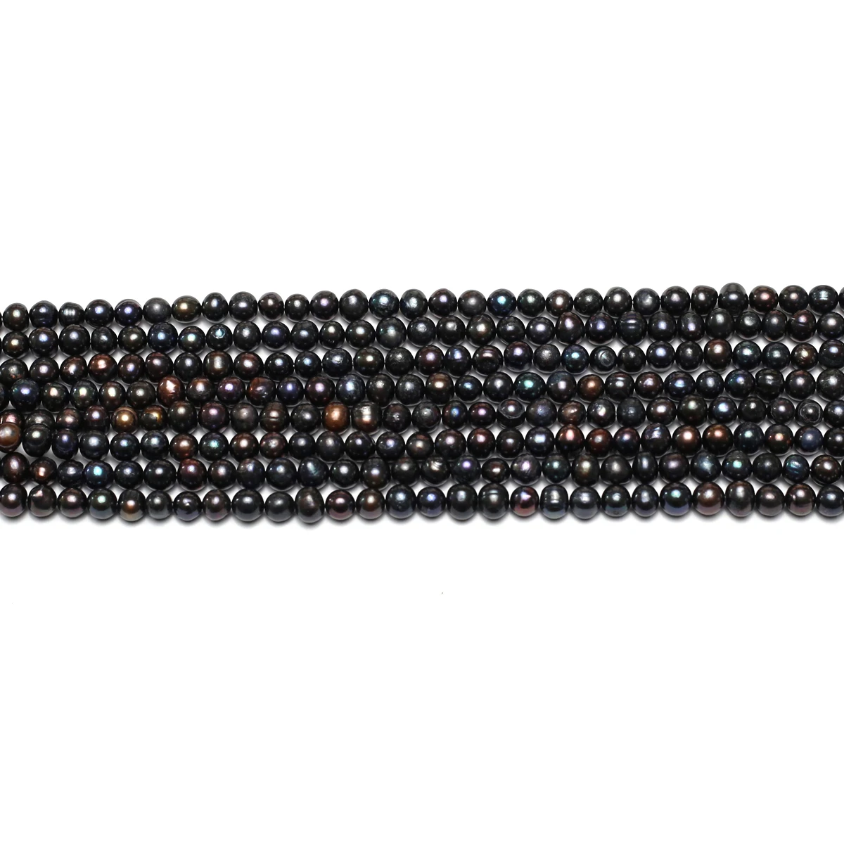 

7-8mm Potato-shaped Black Natural Pearl Semi-finished Beads for Jewelry Making Supplies DIY Necklace Bracelet Accessories 36cm