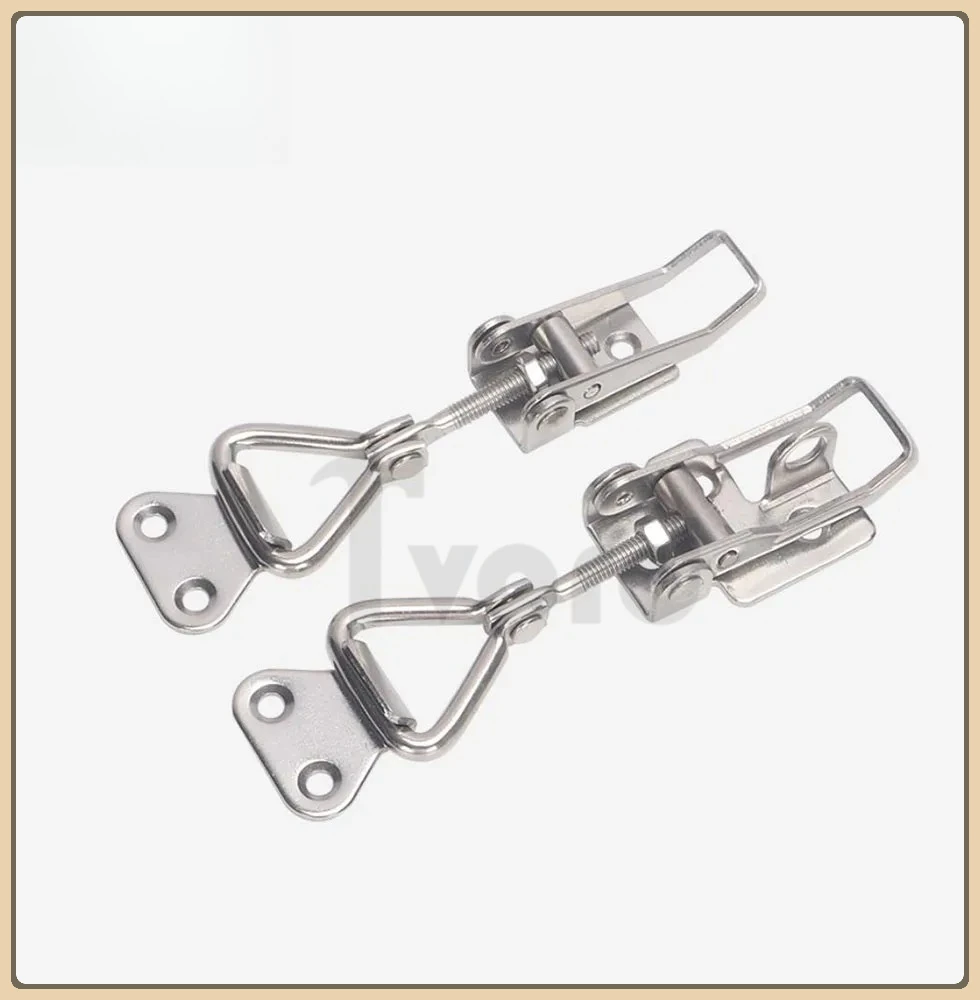 

304 Stainless Steel Quick Fixture 90 Degree Right Angle Lock Buckle Adjustable Buckle Lock Clamp Box Buckle Door Bolt Clamp