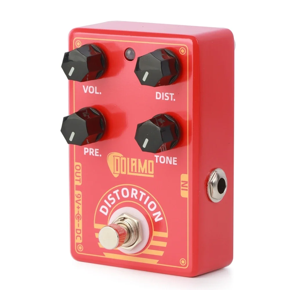 

Caline D-9 Distortion Guitar Pedal Volume Distortion Presence and Level Controls True Bypass Crunch Electric Guitar Effect Pedal