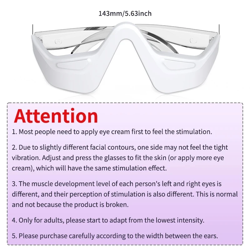 3D 레드 라이트 EMS 눈 마사지기 아이케어 안경 다크서클 부기 주름 감소 눈 피로 완화 뷰티 케어 기기