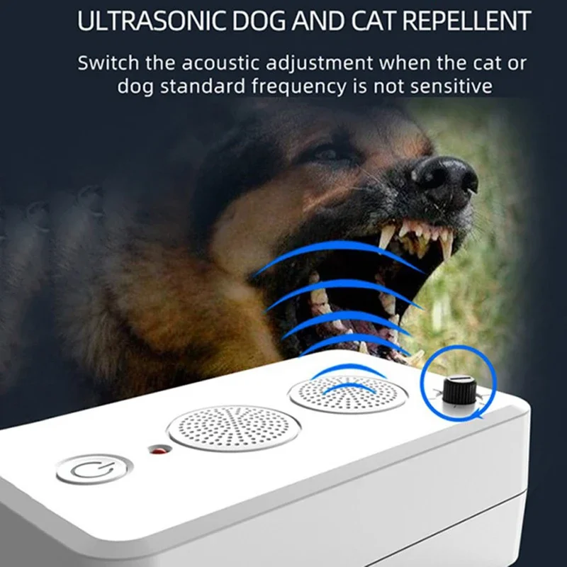 Ultrasonic Silencer Bark Stopper Dog Repeller Anti-noise Puppy Barking Control Training Device Outdoor Shop Garage Dog Repeller