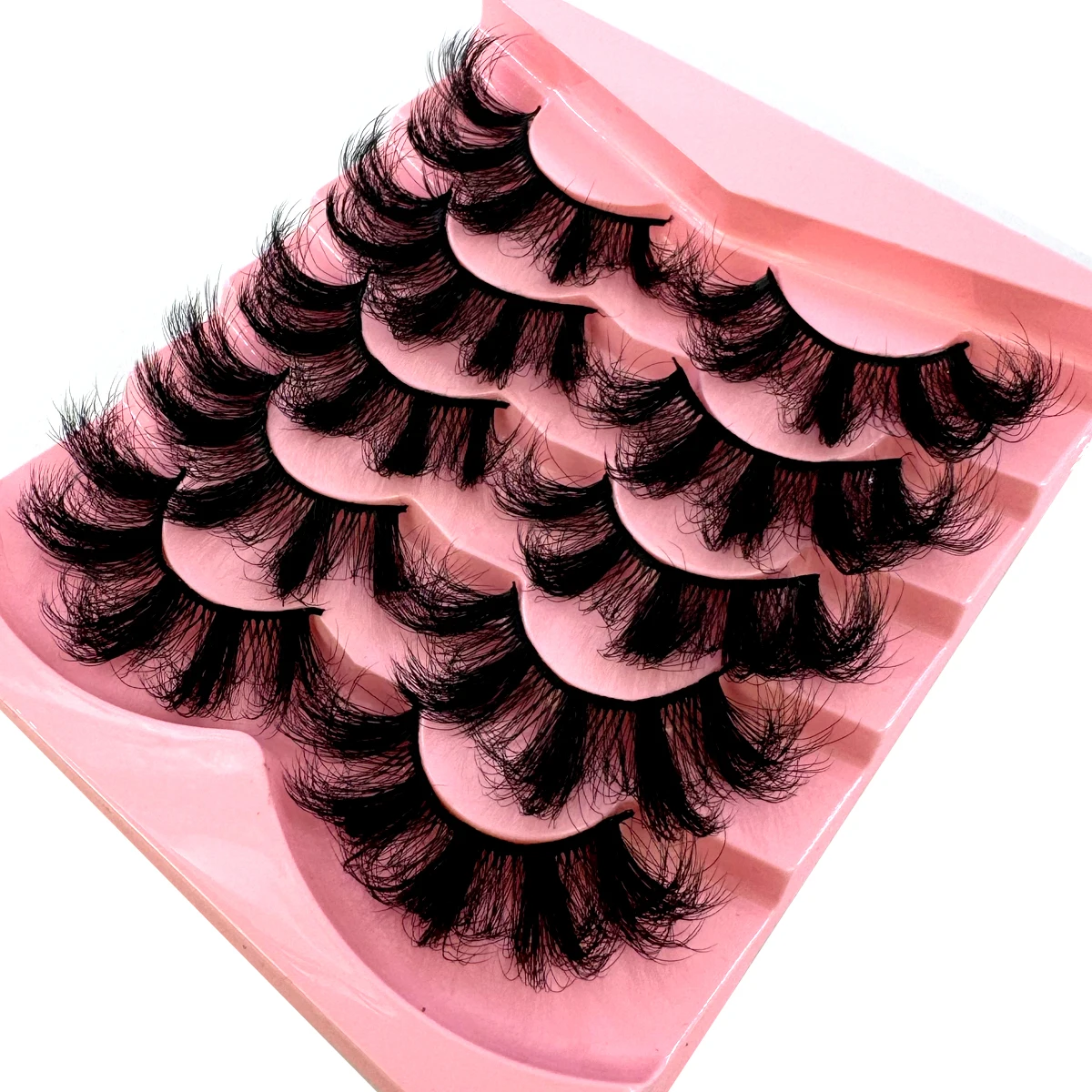 HBZGTLAD Flauschige Lange Wimpern 3D Faux Mink Wimpern Natürliche Falsche Wimpern Dramatische Weiche Volumenwimpern Wimpernverlängerung Make-up – Detail 12