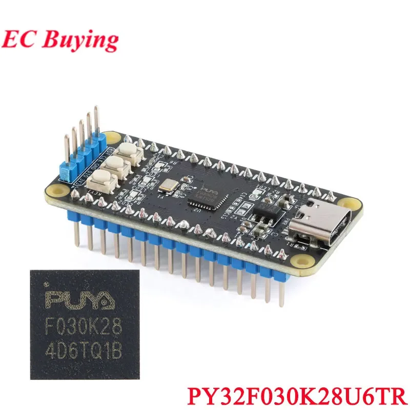 PY32F030 PY32F030K28U6TR Chip 48Mhz 32-bit ARM Microcontroller MCU Core Development Board Module 64KB Flash 8KB SRAM Memory