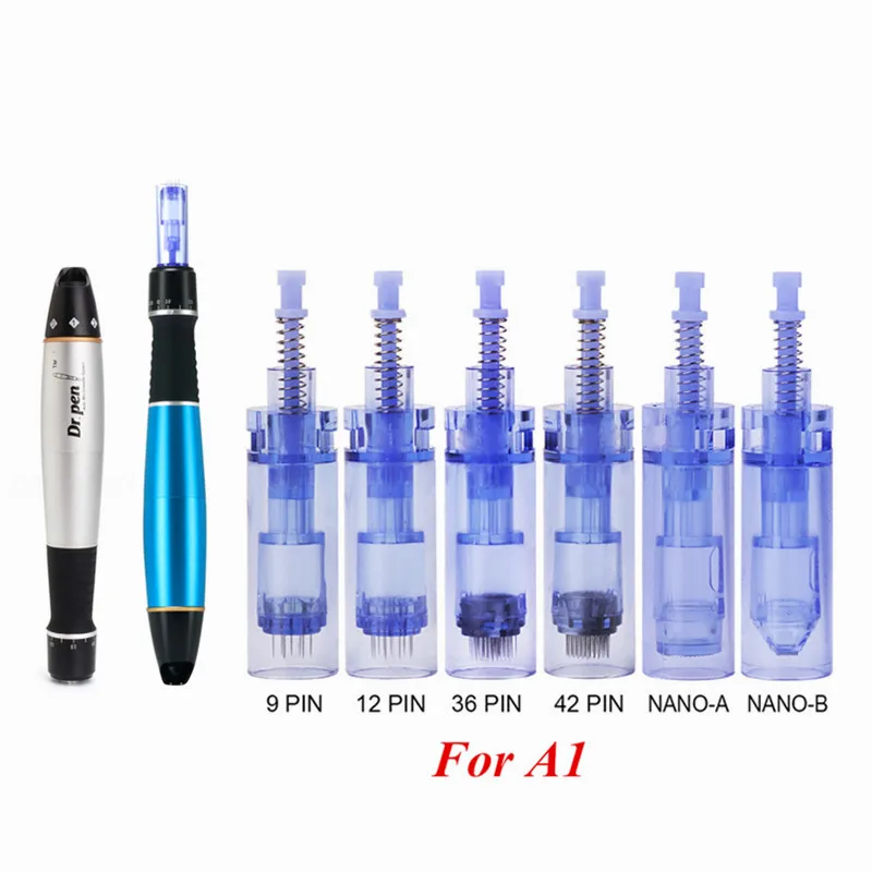 10pcs 50pcs Ultima Dr Pen A1 Replacement Needle Cartridge Bayonet For Dermapen A1-W Microneedling Pen Tattoo Tips