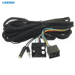 LEEWA Car Radio Stereo Wiring Harness Adapter Plug For BMW 3-series E46 5-series E39 X5(E53) Audio Power Wire Installation