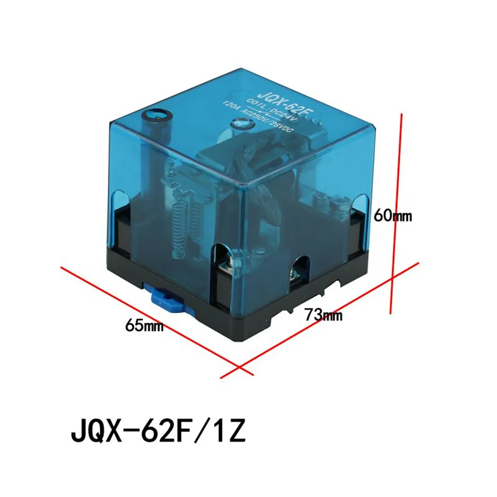 JQX-62F 1Z/2Z 80A AC 220V DC 24V 12V High Power and High Current Intermediate Relay Contact Electric Relay