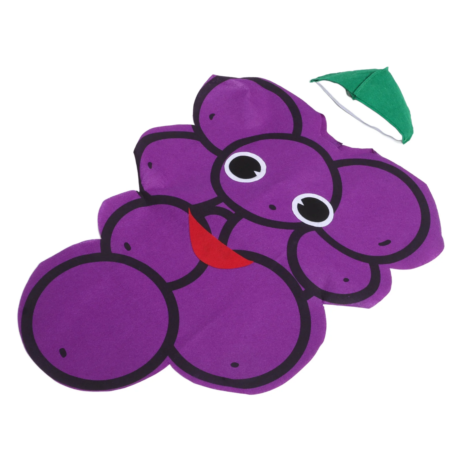 

1set 1Set Halloween Grape Costume Purple Role Play Outfit Set For Party Masquerade Festival Performance Supplies