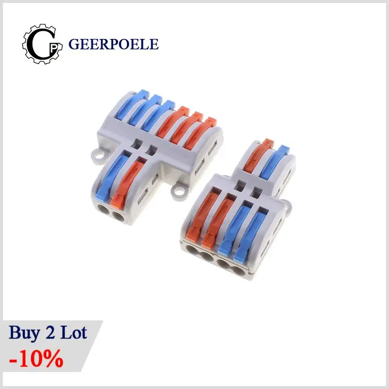 SPL-42/62 Fast Wire Connector Universal Cable Klemmbausteine Electrique Tools Terminal Block AWG 4 Pin Socket DIY