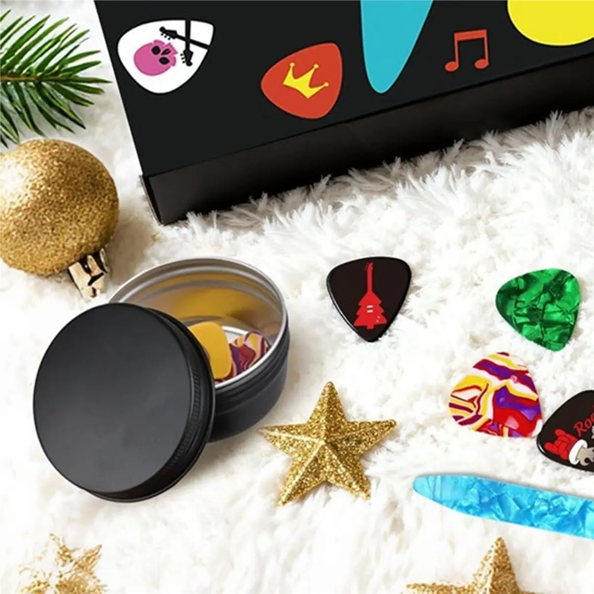 AD12 Guitar Picks Advent Calendar 24-Day Countdown with Picks & Accessories