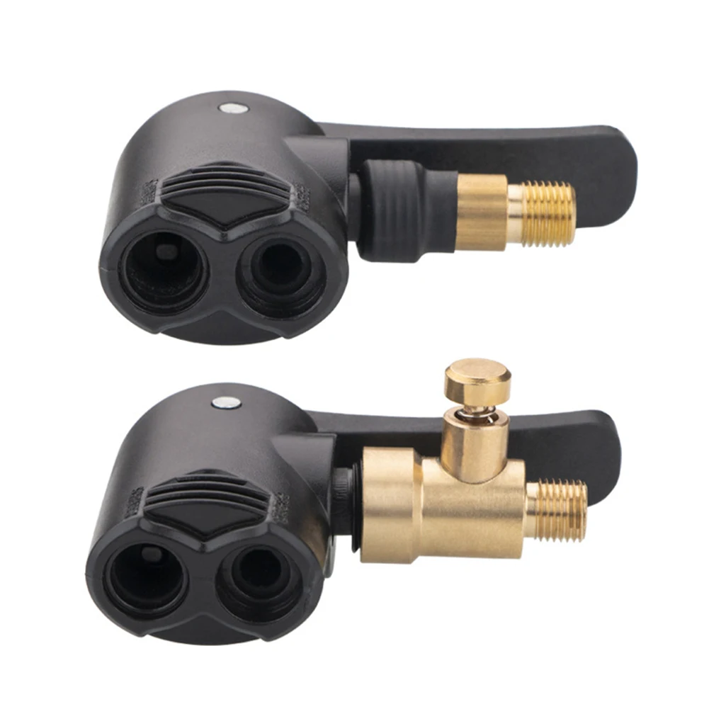 Inflatable Pump Valve Connector Adapter Bike Tire Air Chuck Brass Inflator Valve Connector Adapter for Portable Inflatable Pumps