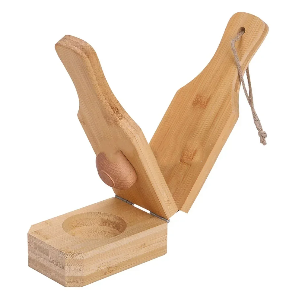 

Wooden Tostonera Plantain Press Make Crispy Green Plantain Tostones Compact and Portable Eco Friendly Material