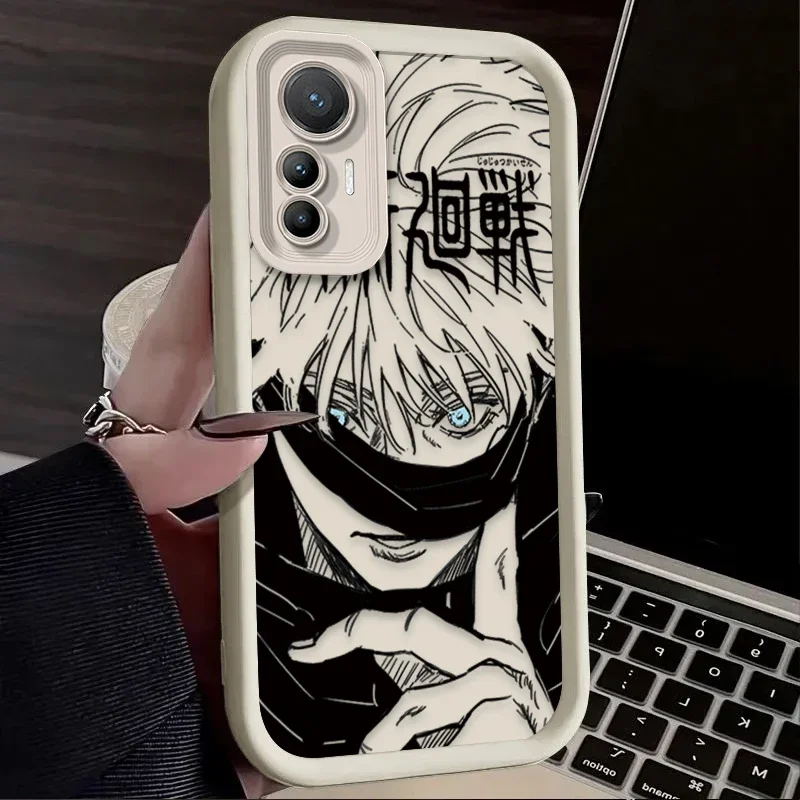 أنيمي Jujutsu Kaisen لينة قضية الهاتف ل Xiaomi Mi 15 الترا 14 13 12 12S 12X 11 لايت 5G NE 13T 12T 11T 14T برو غطاء مقاوم للصدمات